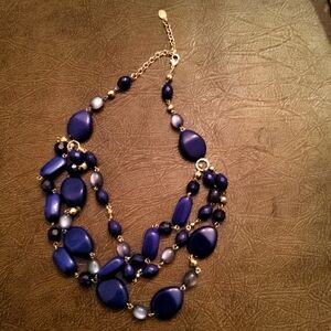 (Purple Beads) Robert Rose Necklace